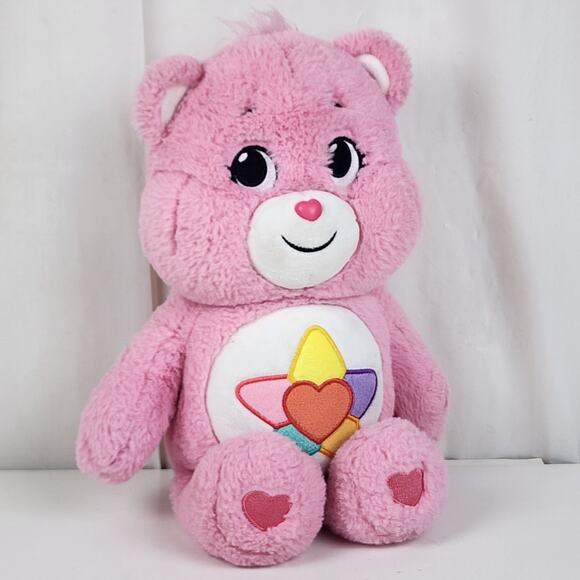 Care Bears "TRUE HEART BEAR" 2022 Pink Soft Plush Stuffed Animal - Picture 5 of 11